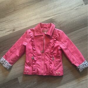 Urban Republic Pink Leather Jacket Size Small(4)(4t)